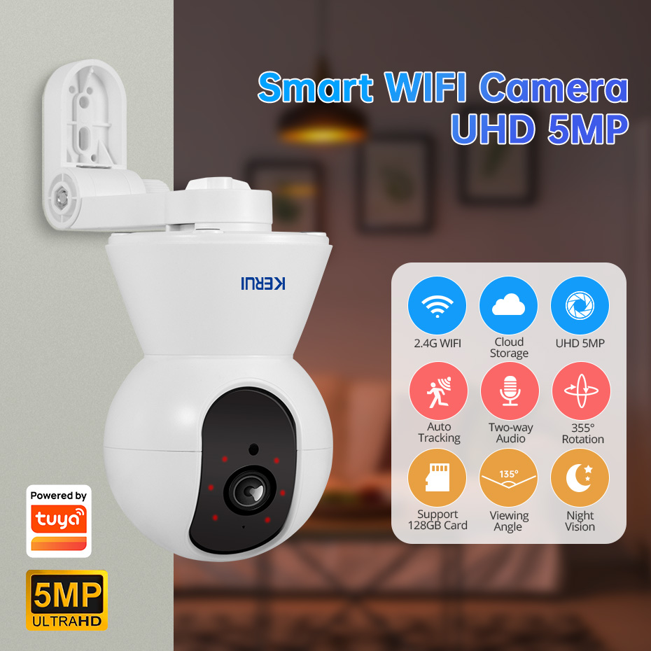 Smart Home Camera Ezviz - KERUI 4K 8MP Tuya Smart Mini