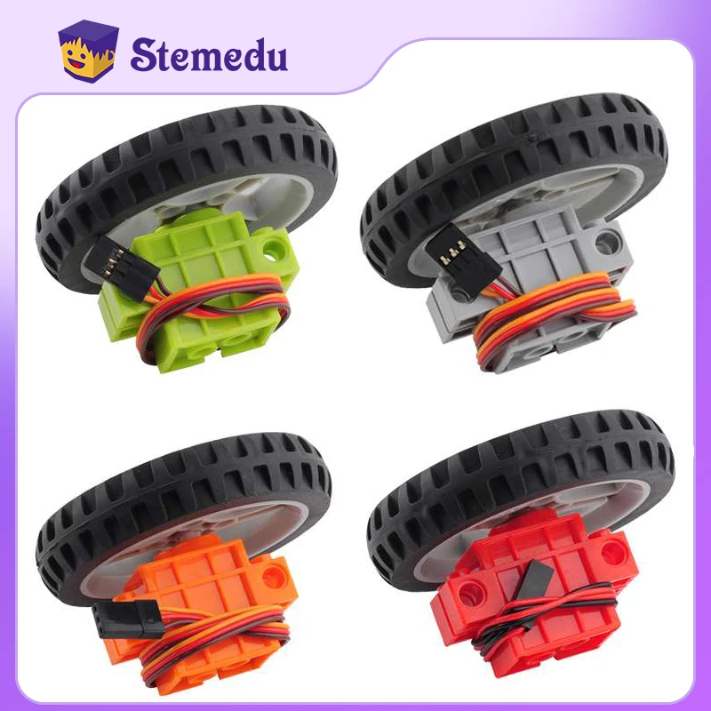 Smart Home Micro Bit - 4PCS Geekservo Rotation Servo Wheel Compatible