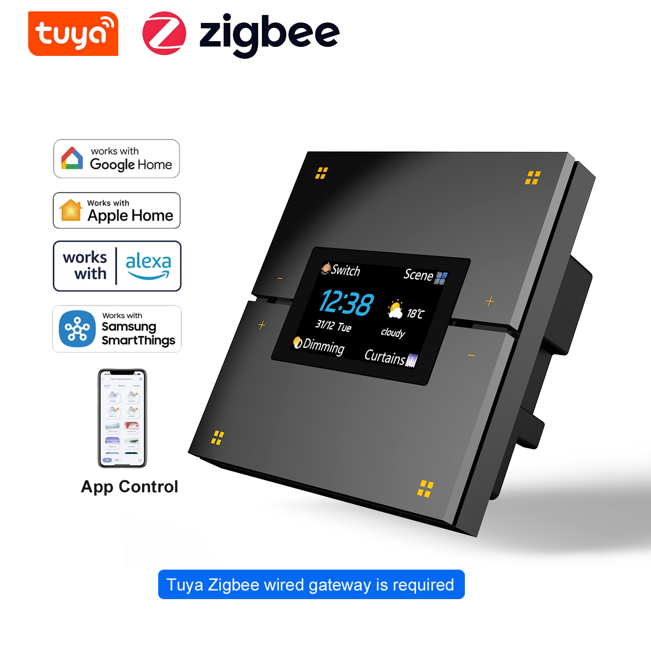 Smart Home Hotel - M9 Pro 8-Button UK Tuya Smart