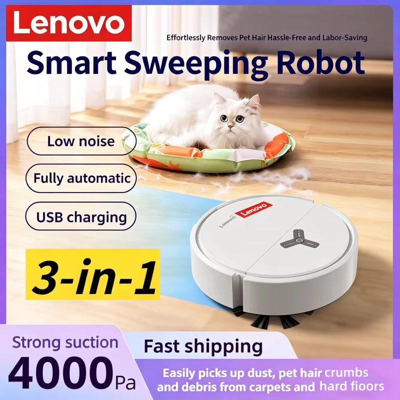 Vacuum Cleaner Smart Home - Lenovo 3-in-1 Smart Sweeping Robot Aspirateur