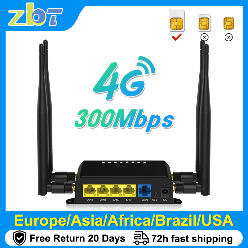 Smart Home Router - ZBT WE826-T2 Router WiFi 4G Modem