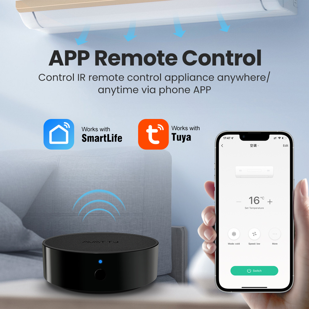AVATTO Tuya WiFi IR Remote Con - đánh giá và giá Smart Home Lg