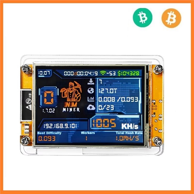 6X 1000KH/S Nmminer Nerdminer+ - đánh giá và giá Upgrade Smart Home