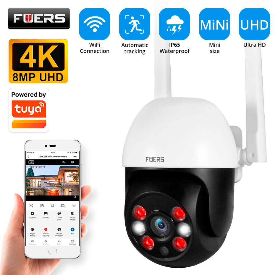 Fuers 8MP 4K IP Camera Outdoor - đánh giá và giá Smart Home Camera Ezviz