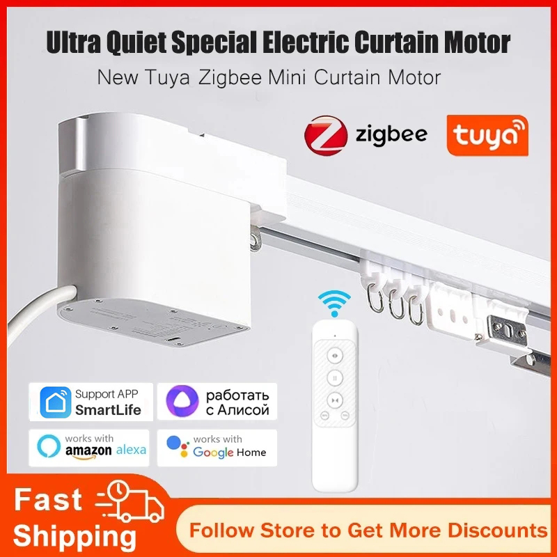 Tuya Zigbee Mini Smart Curtain - đánh giá và giá Smart Curtain Robot