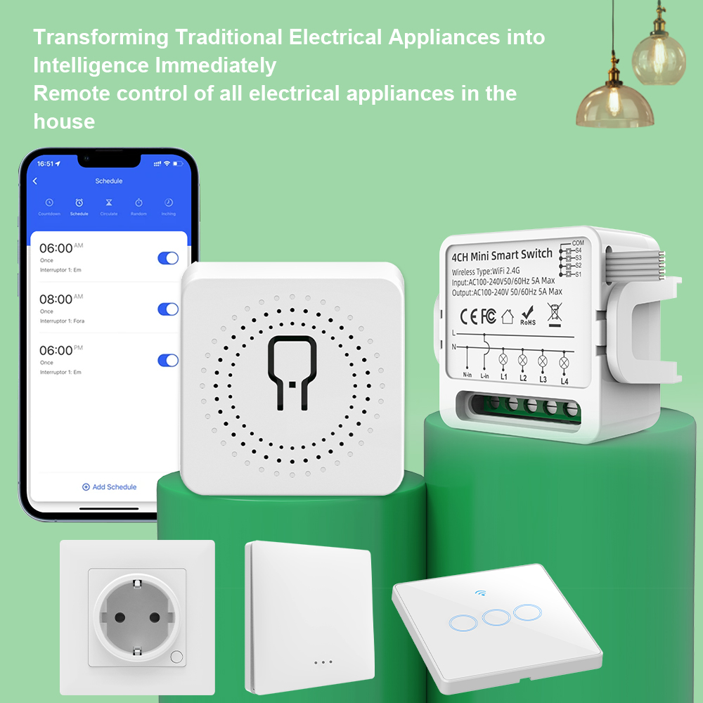 Tuya WiFi Smart Switch 1/2/3/4 - đánh giá và giá Smart Light Switch