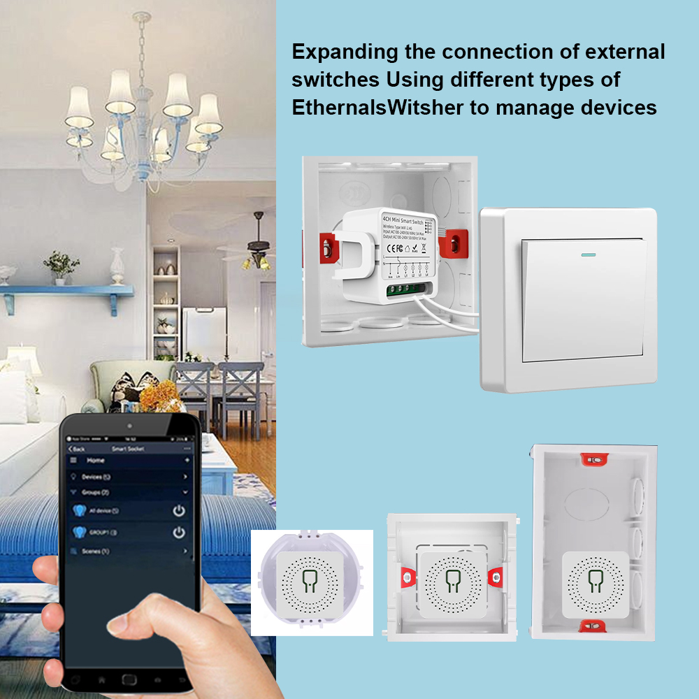 Tuya WiFi Smart Switch 1/2/3/4 - đánh giá và giá Smart Light Switch