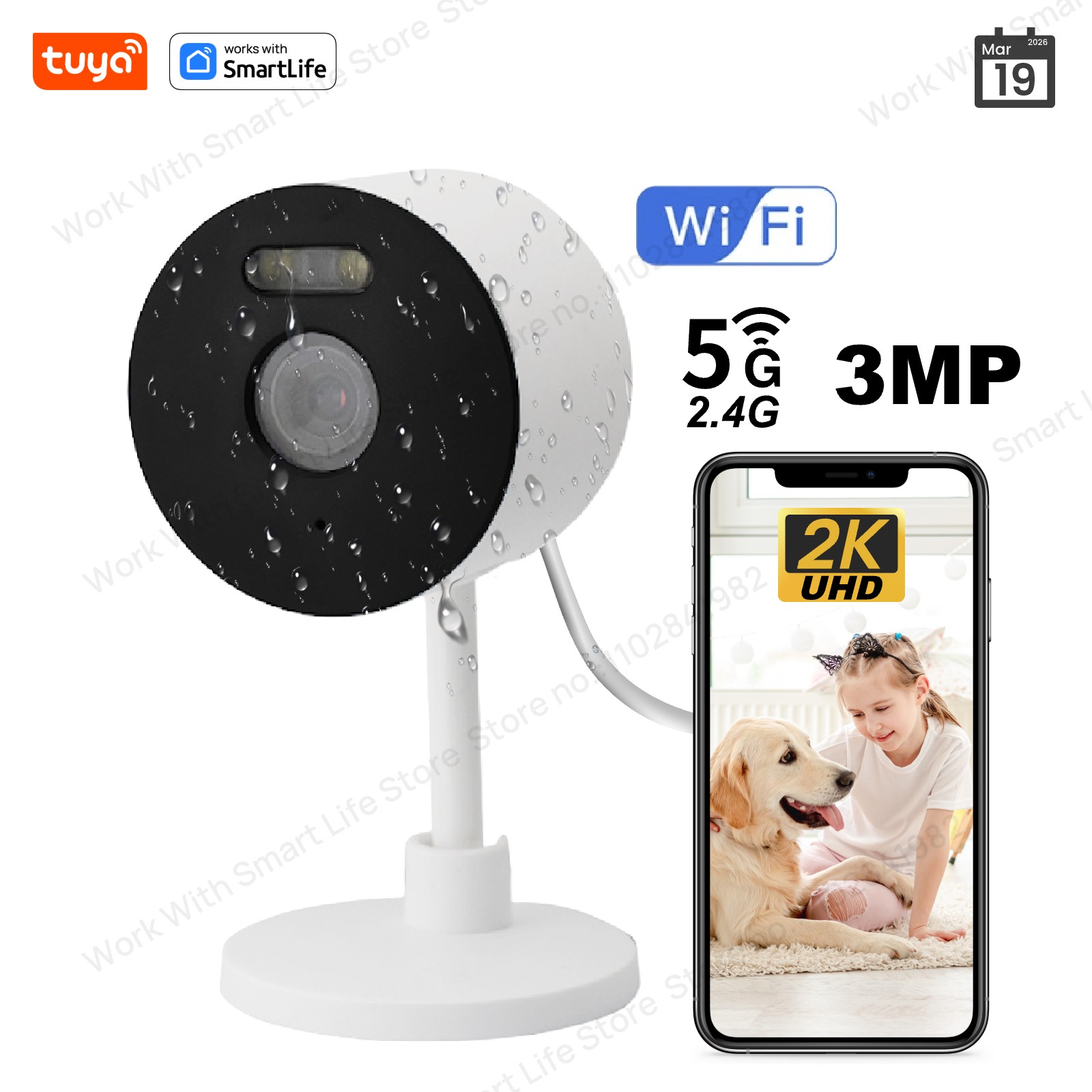 3MP HD Tuya Smart Indoor/Outdo - đánh giá và giá Smart Home Camera Ezviz
