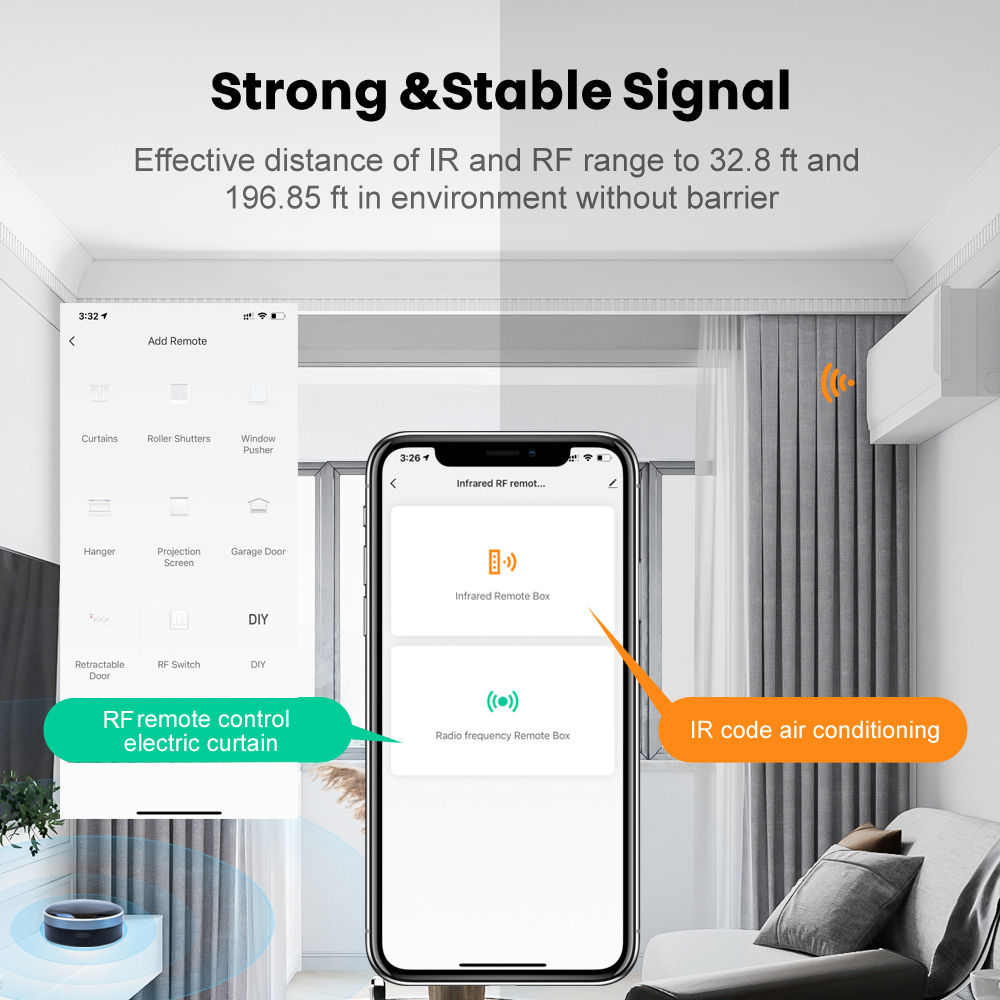 Tuya IR RF 433/315 Universal W - đánh giá và giá Smart Home Orvibo
