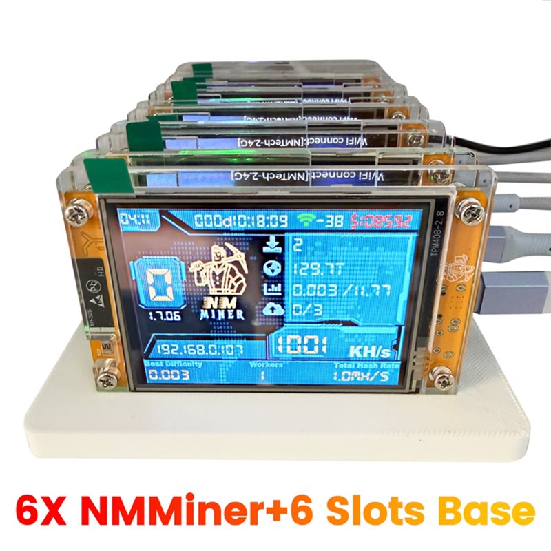 Hot-Nmminer Nerdminer+ 6 Slots - đánh giá và giá Upgrade Smart Home