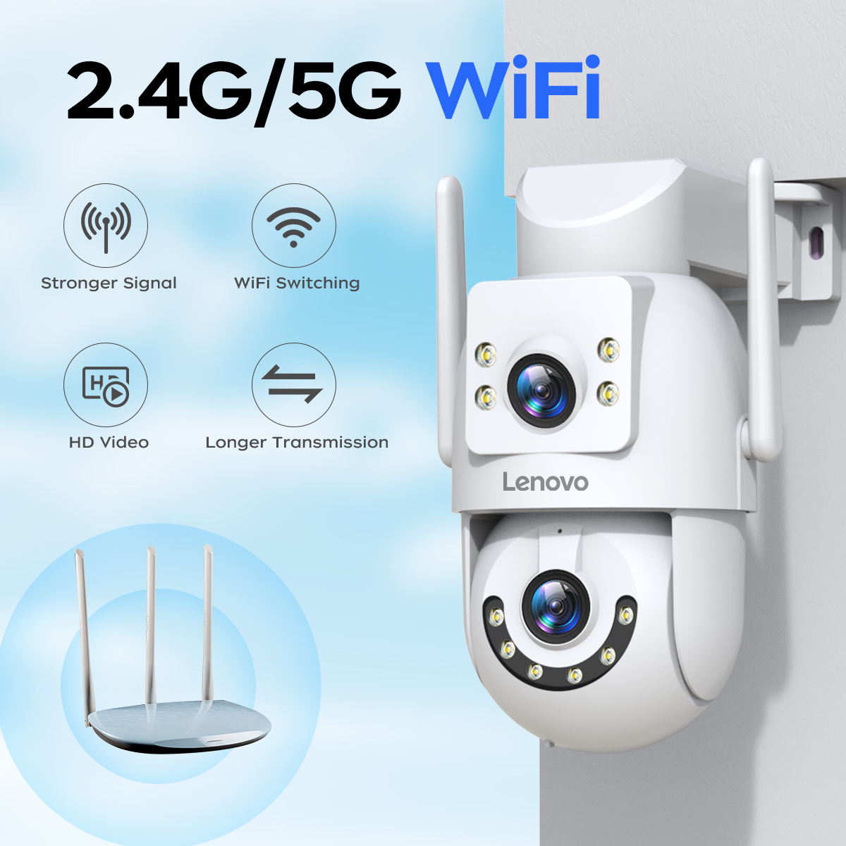 Lenovo HD PTZ Camera Outdoor 6 - đánh giá và giá Smart Home Camera Ezviz