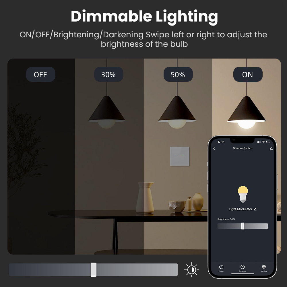 AVATTO WiFi 1/2 Gang Smart Dim - đánh giá và giá Smart Home Panel