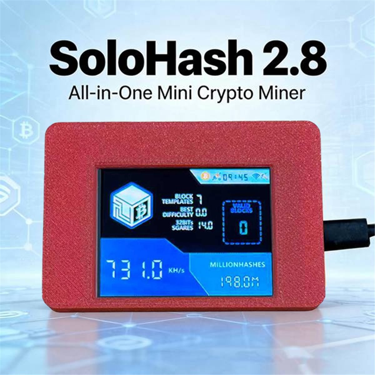 -[T134C Digital]NerdMinerV2NMM - đánh giá và giá Upgrade Smart Home