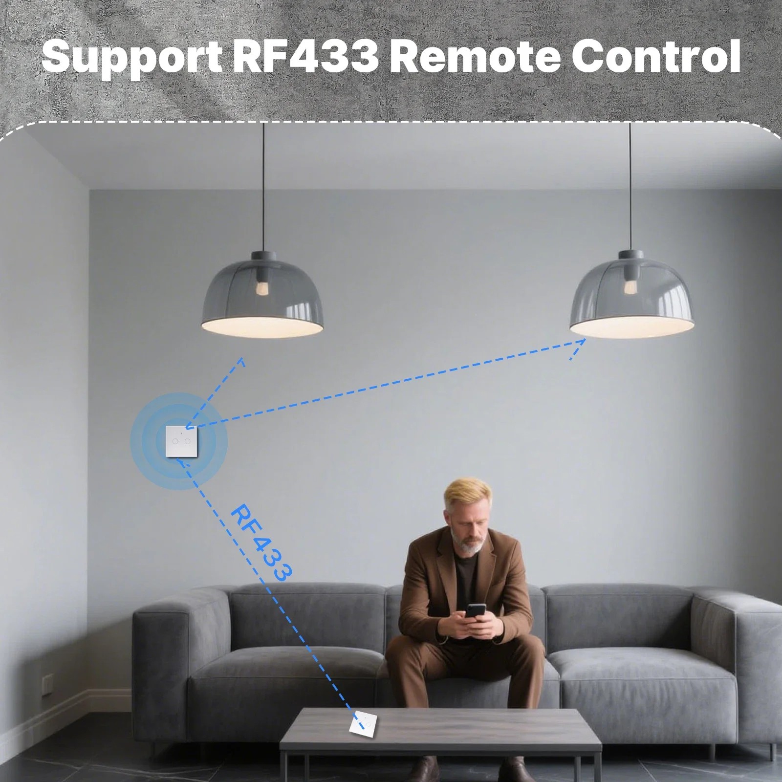 MOES WiFi+RF433 Smart Touch Sw - đánh giá và giá Smart Home Panel