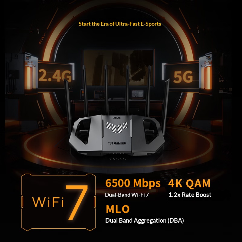 ASUS WiFi7 TUF GAMING BE6500 G - đánh giá và giá Smart Home Router