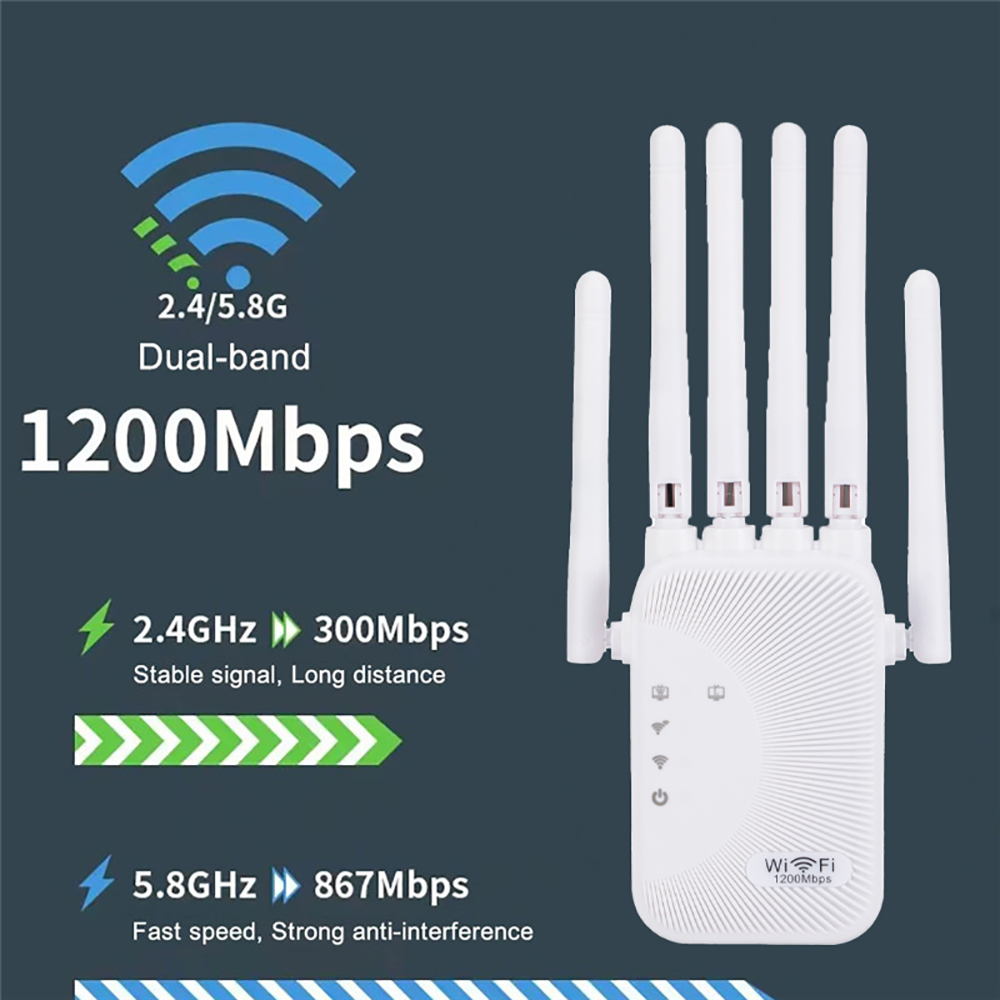 Kebidumei 1200Mbps WiFi Repeat - đánh giá và giá Smart Home Router