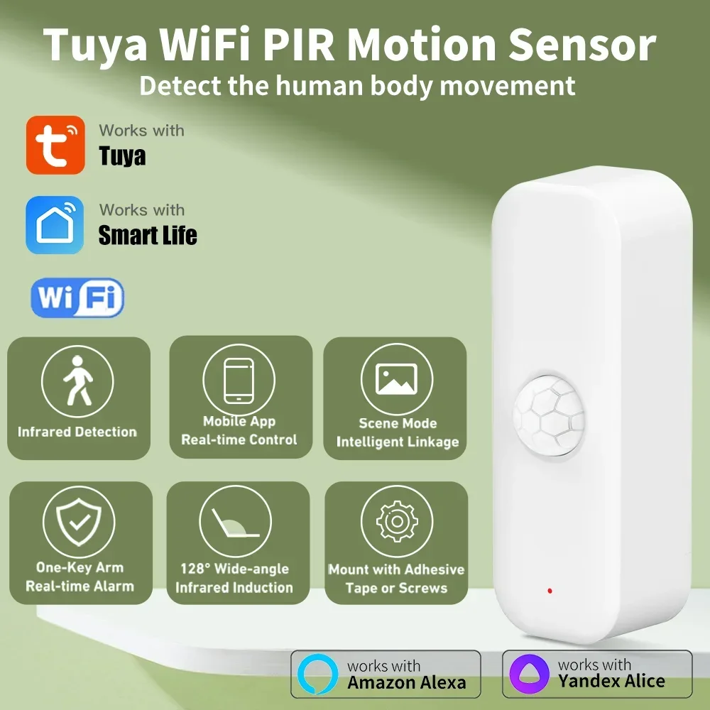Tuya WiFI Motion Sensor PIR Sm - đánh giá và giá Pir Motion Sensor
