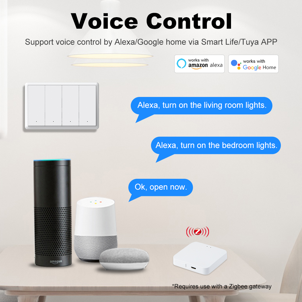 MANHOT ZigBee3.0 Smart Switch  - đánh giá và giá Smart Light Switch