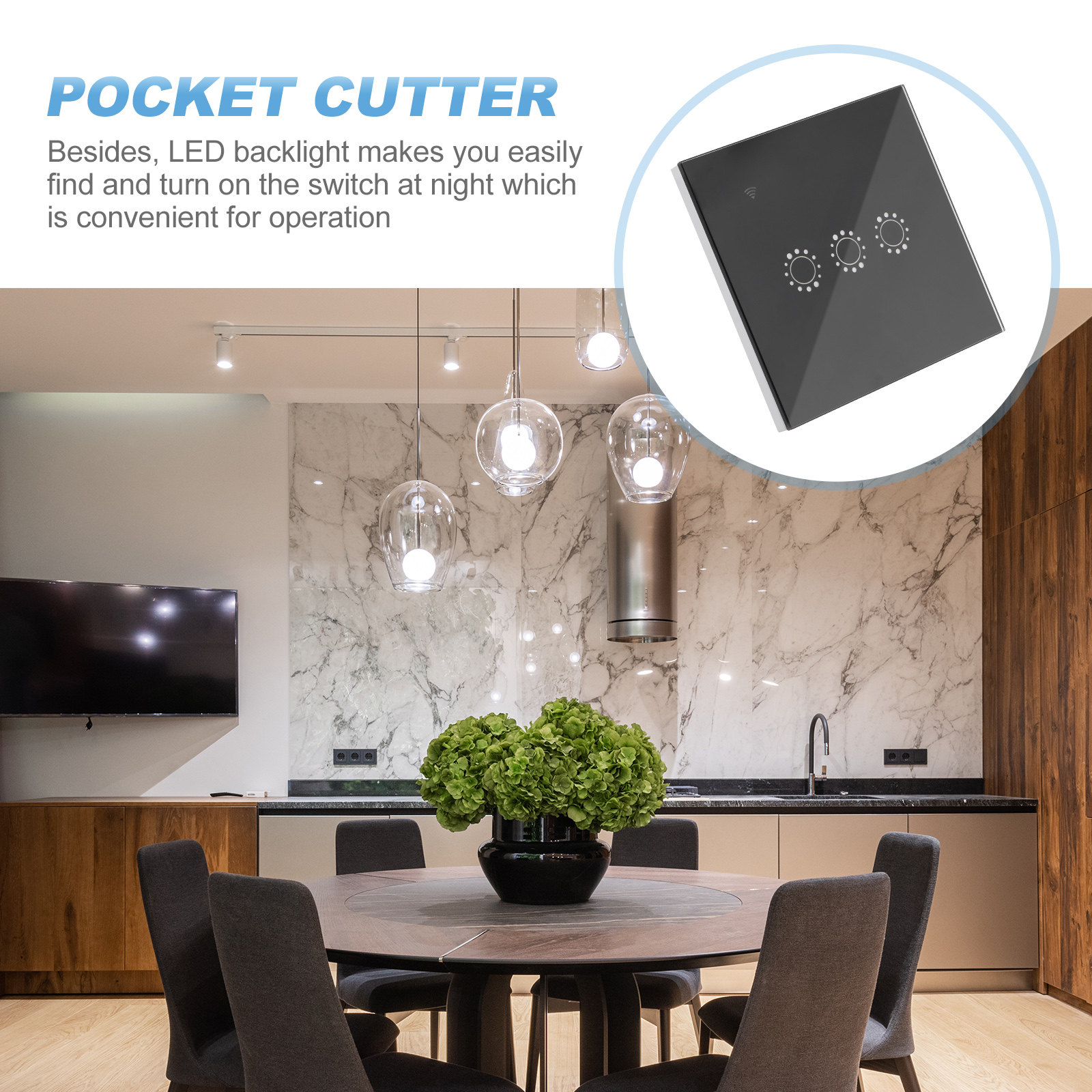 WiFi Wireless Touch Toughened  - đánh giá và giá Smart Home Panel