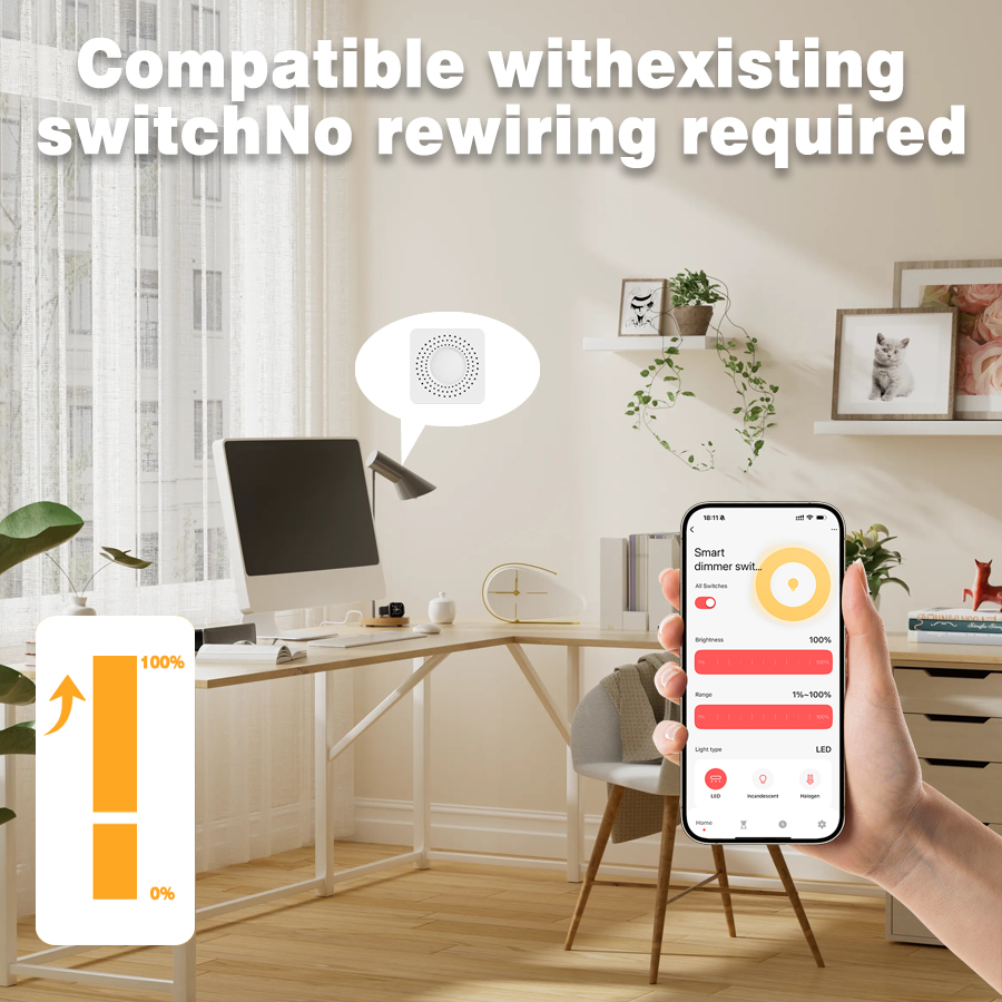 Tuya WiFi Hidden Dimmer Switch - đánh giá và giá Smart Light Switch